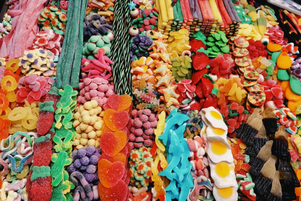 Different soft and hard candy types, worst foods for your teeth